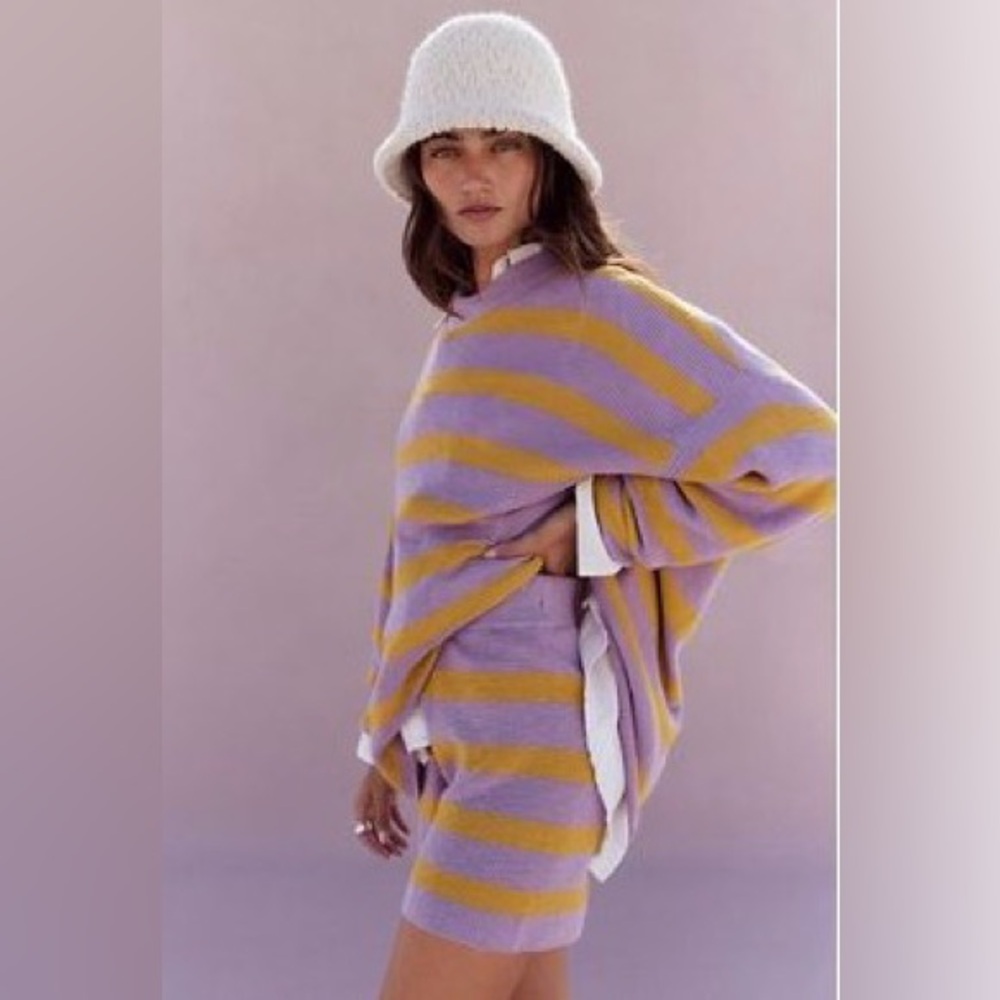 Free People FP Beach Surf Sweater Set – Elven Lily Combo – Medium